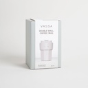 VASO TERMICO DE ACERO INOXIDABLE GRIS 350ML VASSA HOME