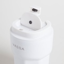 VASO TERMICO DE ACERO INOXIDABLE BLANCO 350ML VASSA HOME