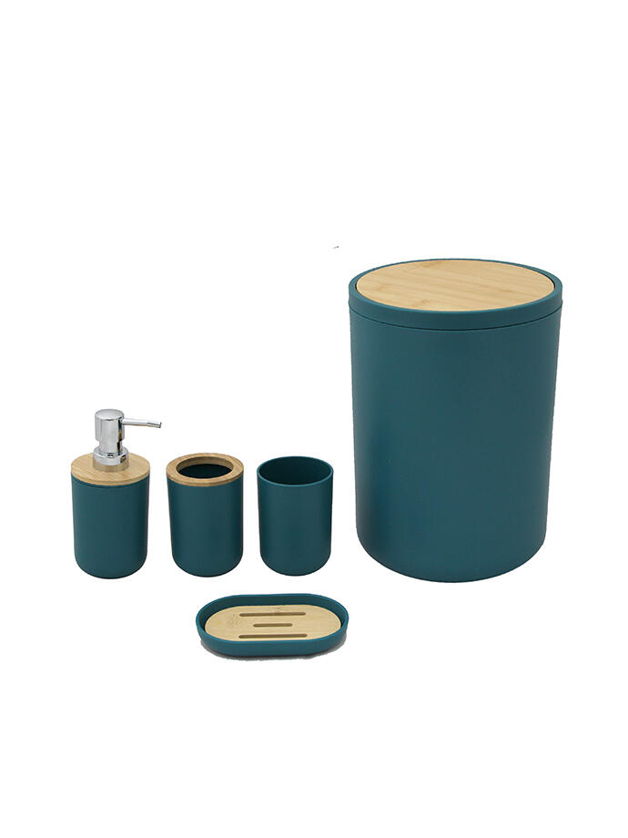 SET DE BAÑO 5 PCS COLORES SURTIDOS BA3002