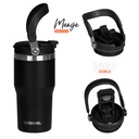 VASO DOBLE PARED 600 ZUMO 600CC NEGRO WATERDOOG