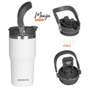 VASO DOBLE PARED 600 ZUMO 600CC BLANCO WATERDOOG