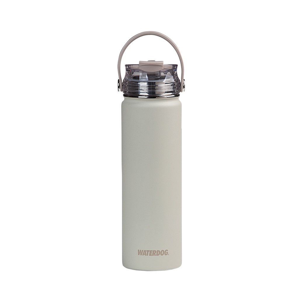 BOTELLA DEPORTIVA AKWA ACERO INOX 650 CC CENIZA WATERDOG