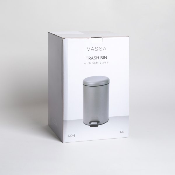 CESTO DE BASURA REDONDO 12 L VASSA HOME