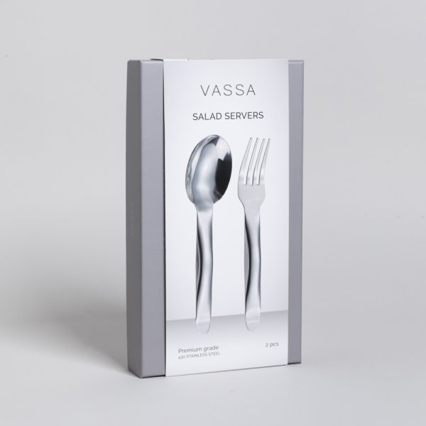 SET X 2 CUBIERTOS PARA ENSALADA 26 CM VASSA HOME