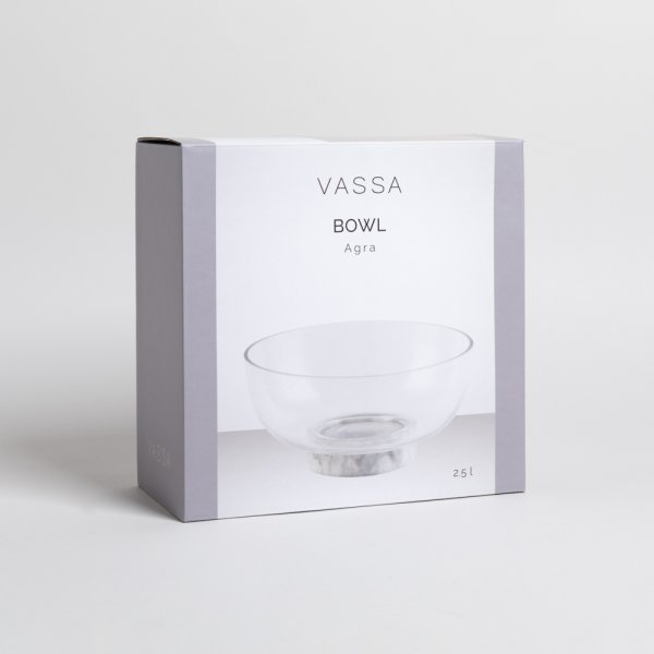 BOWL DE BOROSILICATO AGRA 2500 ML VASSA HOME