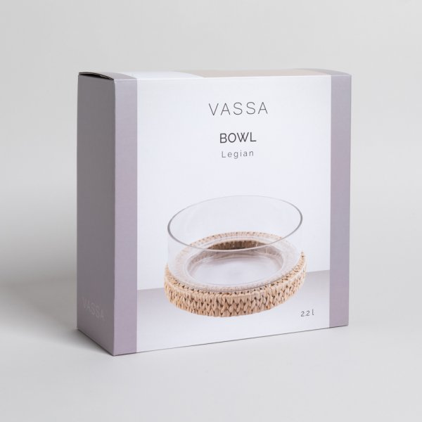 BOWL DE BOROSILICATO LEGIAN 2200 ML VASSA HOME