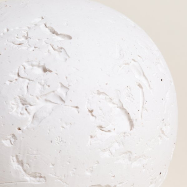 ESFERA DECO JHARI WHITE 12,5X10 CM