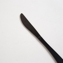 SET X 6 UTENSILIOS DE MESA LISBOA NEGRO MATE 22CM