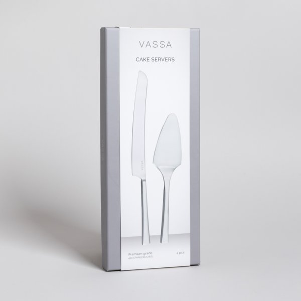 SET X 2 CUBIERTOS PARA TORTA 32 CM VASSA HOME