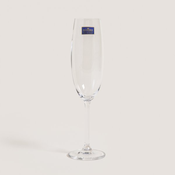 SET X 6 COPAS DE CHAMPAGNE CRISTAL DE BOHEMIA GASTRO 230 ML