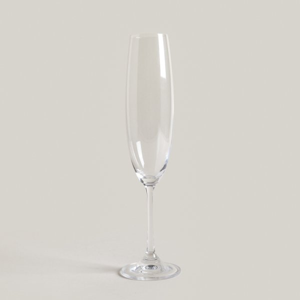 SET X 6 COPAS DE CHAMPAGNE CRISTAL DE BOHEMIA MILVUS 250 ML