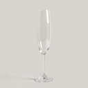 SET X 6 COPAS DE CHAMPAGNE CRISTAL DE BOHEMIA MILVUS 250 ML