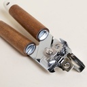 ABRELATAS CON MANGO DE MADERA DE ACACIA