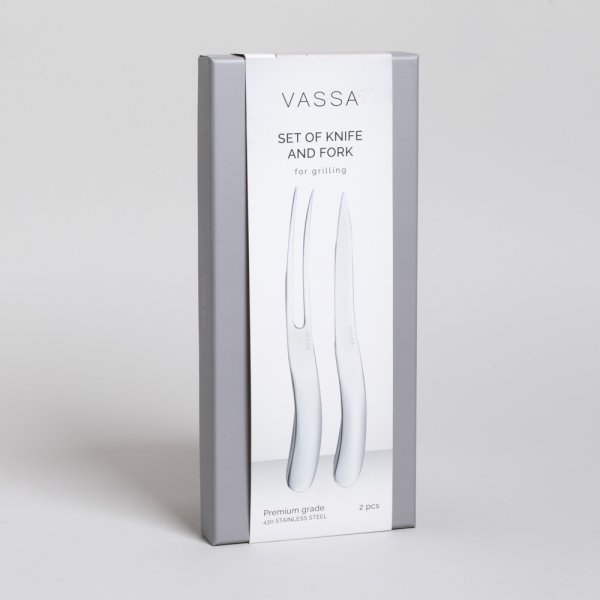 SET DE ASADO ACERO INOXIDABLE 430 VASSA HOME