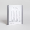 SET X 6 CUCHILLOS PARA CARNE 24 CM VASSA HOME