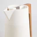 JARRA TERMICA OFF WHITE ASA MADERA 1500 ML VASSA HOME