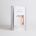 JARRA TERMICA OFF WHITE ASA MADERA 1500 ML VASSA HOME