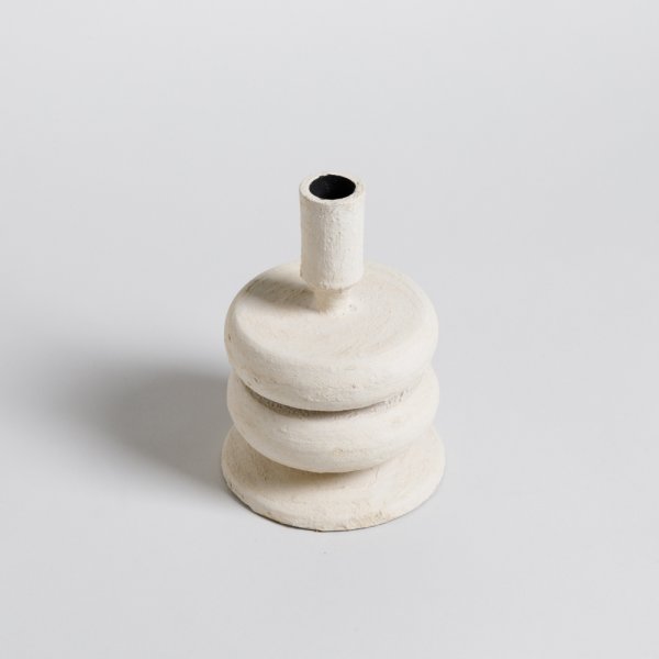 PORTAVELA DOBLE GOLA ALTO ODISHA 17,5X12 CM VASSA HOME