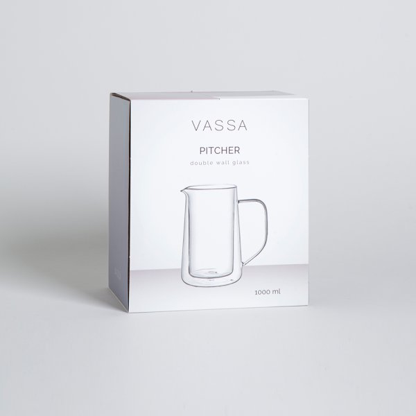 JARRA DOBLE VIDRIO 1000 ML VASSA HOME