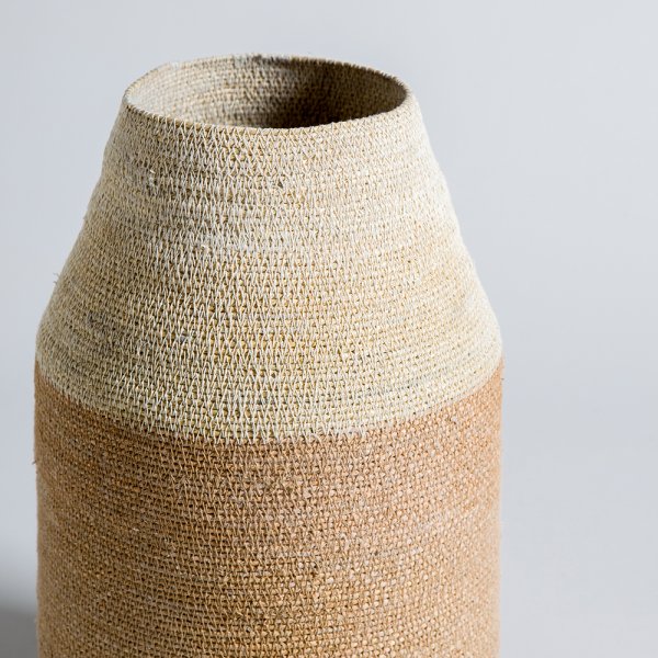 CANASTO CÓNICO KANPUR NATURAL 42X14 CM VASSA HOME