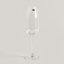 SET X 6 COPAS DE CHAMPAGNE CRISTAL DE BOHEMIA ANSE