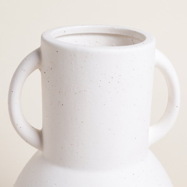 TINAJA JHARI WHITE 28X16 CM