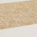 INDIVIDUAL RECTANGULAR DE PVC DORADO 45X30 CM