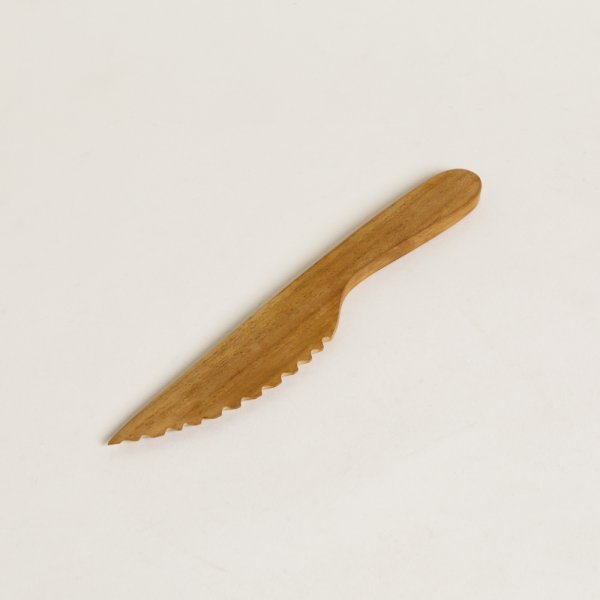 CUCHILLO DE MADERA DE TECA 19 CM