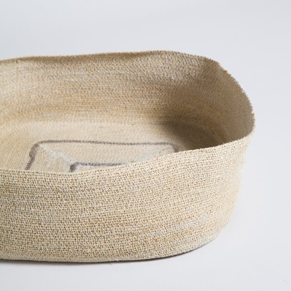 SET X 2 CANASTOS BAJOS CUADRADOS KANPUR NATURAL 15