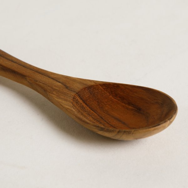 CUCHARA DE MADERA DE TECA 13 CM