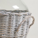 BOTELLON DECO SALIX WHITE 39X26 CM