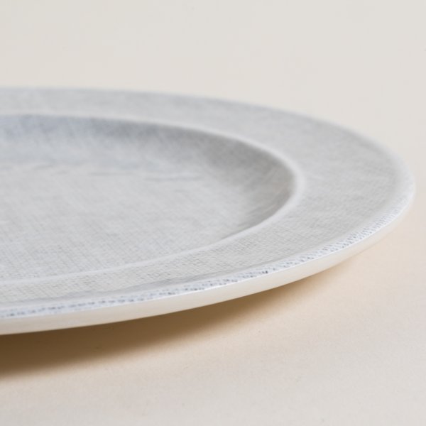 SET X 6 PLATO PLAYO DE MELAMINA LUXOR LIGHT 28 CM