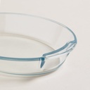 FUENTE DE VIDRIO TEMPLADO OVAL 24,5X18 CM 