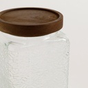 FRASCO CUADRADO TOLEDO TAPA ACACIA 700 ML