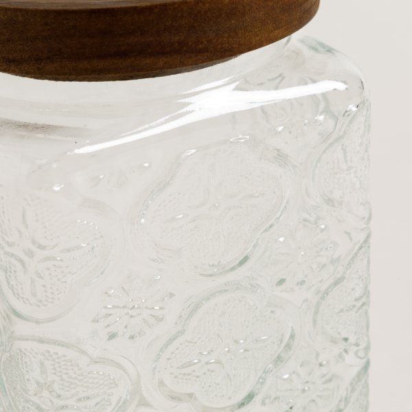 FRASCO REDONDO TOLEDO TAPA ACACIA 1000 ML