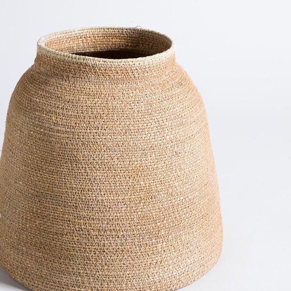 CANASTO CÓNICO KANPUR NATURAL 28X16 CM VASSA HOME
