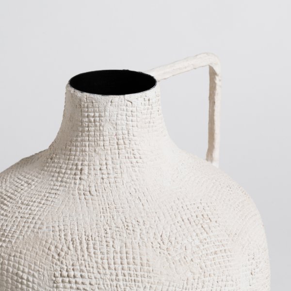 TINAJA REDONDA ODISHA TRAMA 21X20,5 CM VASSA HOME