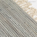 ALFOMBRA DECO INDIA ALGODÓN GRISÁCEO 60X90CM
