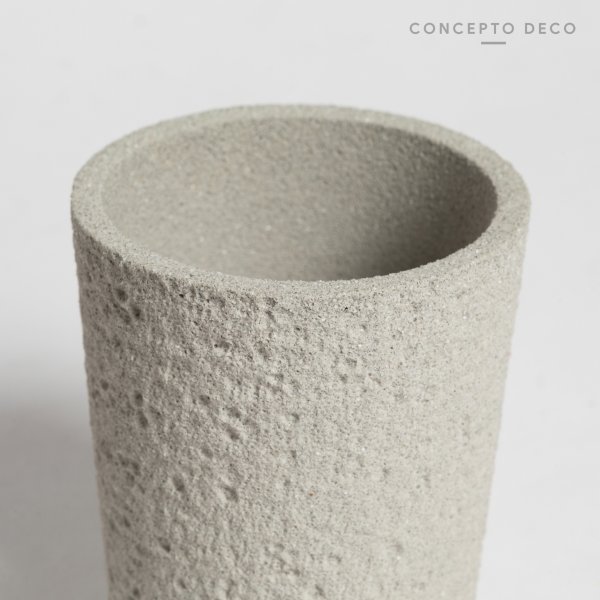PORTACEPILLO CEMENTO ROCA GRIS 9,5X6,5CM