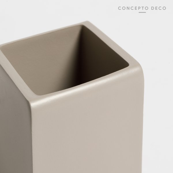 PORTACEPILLO CEMENTO CUADRADO 10CM