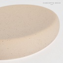 JABONERA CERÁMICA PUNTITOS CRUDO 10,5X10CM