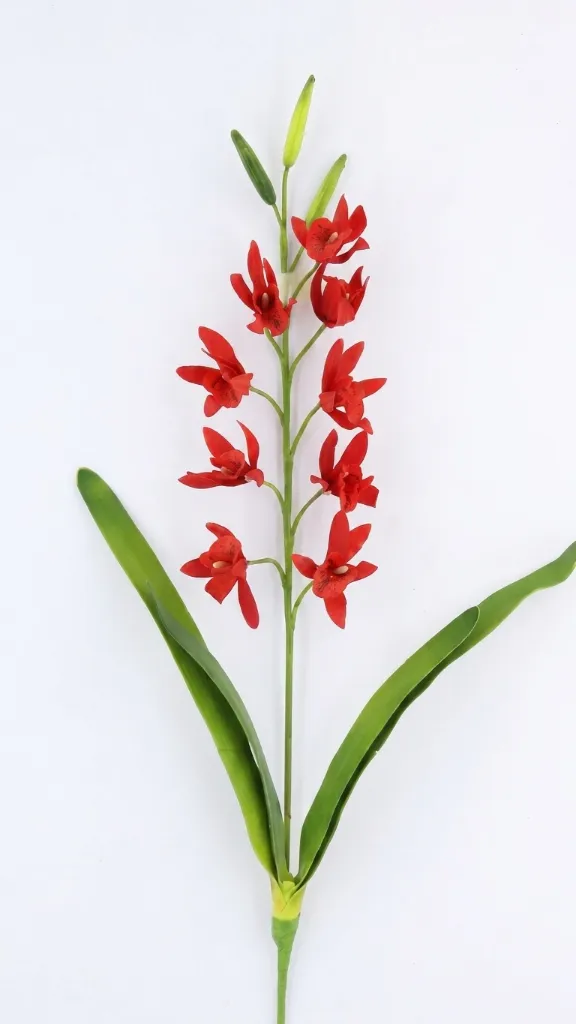 ORCHID SPRAY CON HOJA RED : 413668 : b.webp