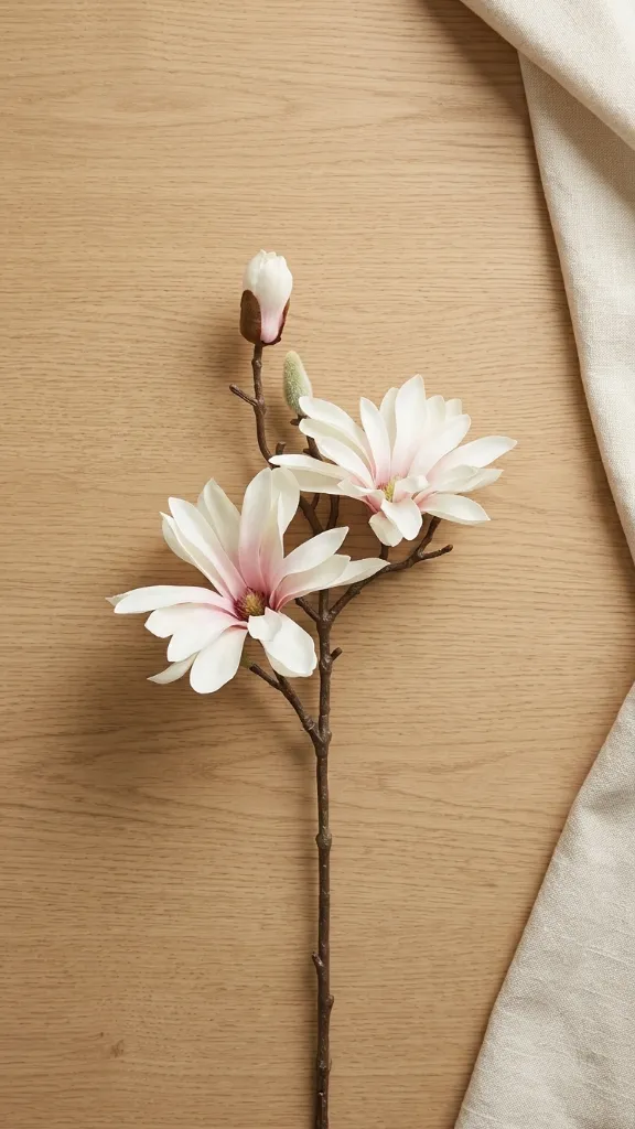 [4130411] Magnolia Spray X 46 Cm. Cream Pink1.webp