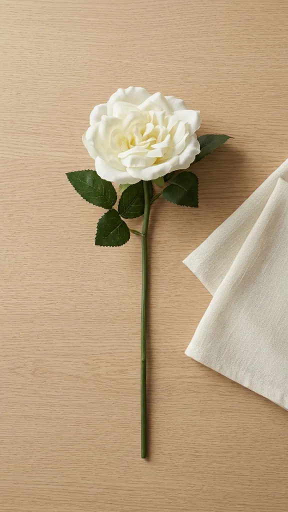 [4130238] Rose Spray 23 Cm. White2.webp