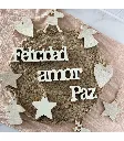 [131160] Adornos De Palabras Y Figuras De Madera Colgantes 9 Cm X 8 Estilo Domingo.webp