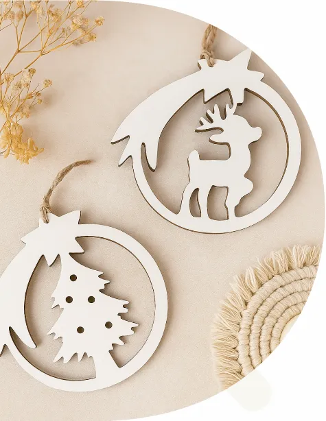 [131269] Colgante X 2 Reno Y Pino 20 Cm Xmas Estilo Domingo.webp