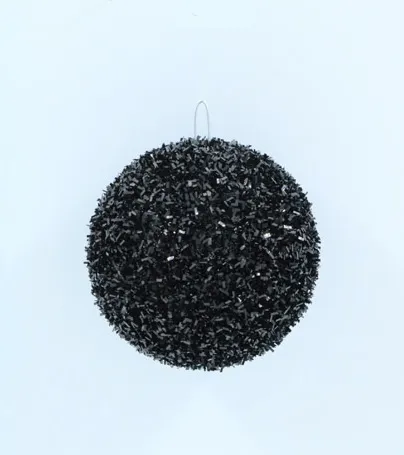 [277030] Pelota Navidad  X 6 Unid. 8Cm Negra.webp