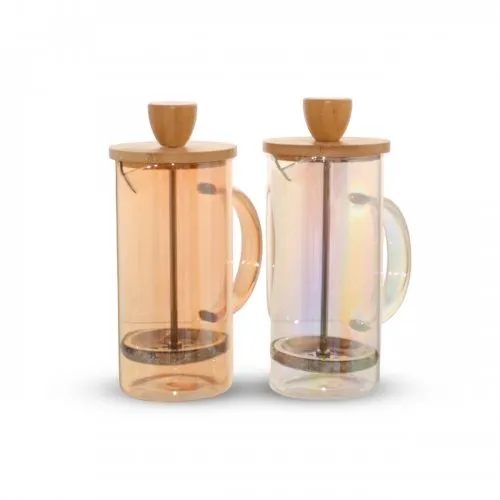 [2561412] CAFETERA CON TAPA DE BAMBOO COLORES SURTIDOS 350ML 7,2X17CM DE VIDRIO.webp