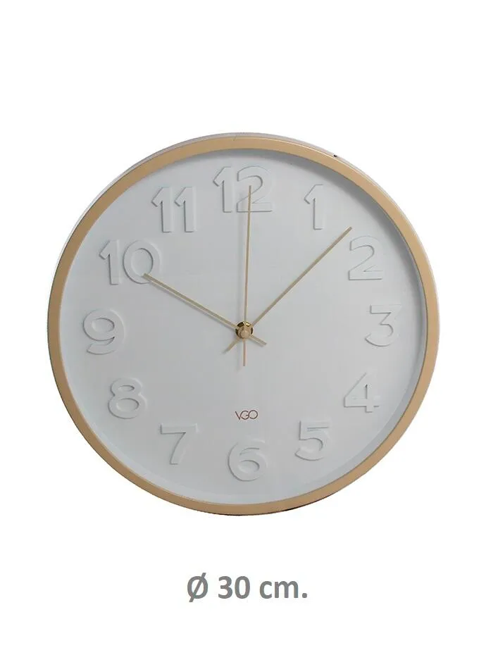 [141925] Reloj De Pared 30 Cm Crema Rl30210.webp