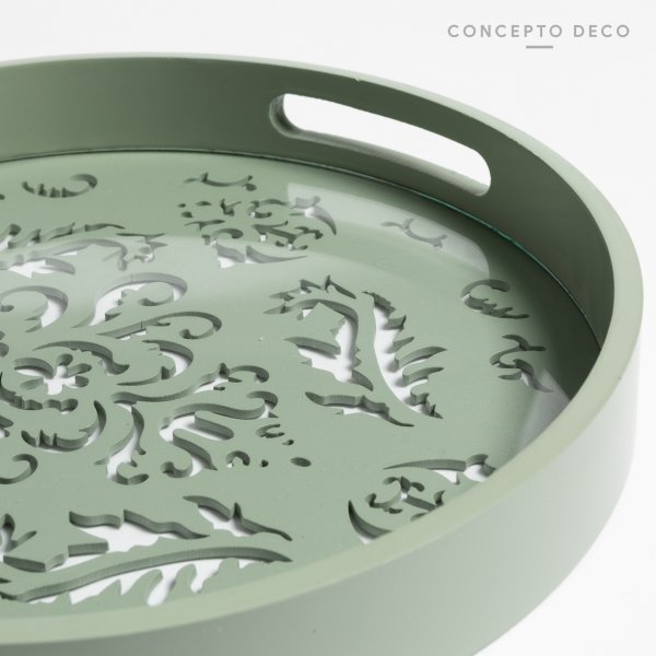BANDEJA CALCUTA SET X2 G:32 DIAM C:30 DIAM GRIS